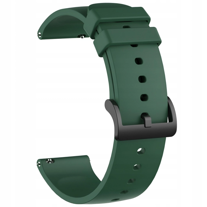 Pasek silikonowy HK do smartwatcha uniwersalny 22mm + teleskopy (Zielony)