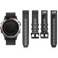 Pasek silikonowy Quickfit 26 mm do Garmin Fenix 3 HR 5X 6X 7X PRO SOLAR (Czarny)