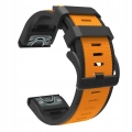 Pasek silikonowy Quickfit 26 mm do Garmin Fenix 3 HR 5X 6X 7X PRO SOLAR (Pomarańczowy)