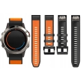 Pasek silikonowy Quickfit 26 mm do Garmin Fenix 3 HR 5X 6X 7X PRO SOLAR (Pomarańczowy)