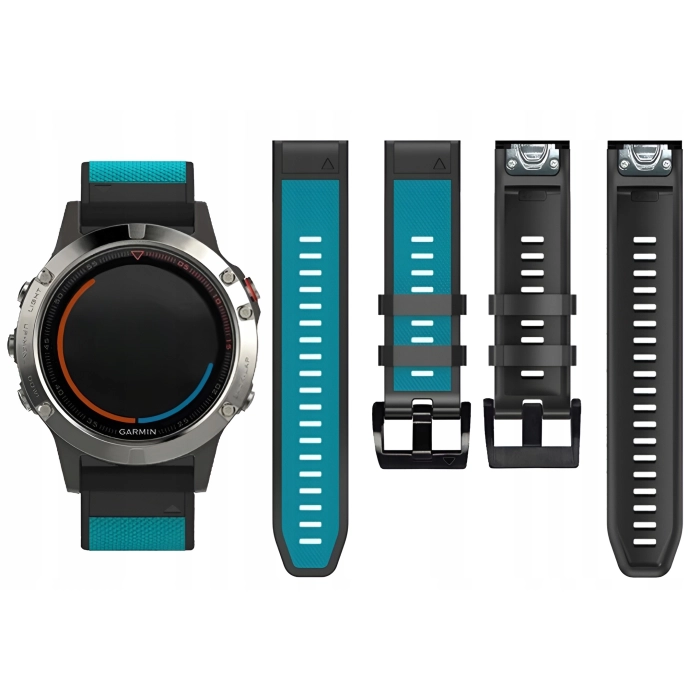 Pasek silikonowy Quickfit 26 mm do Garmin Fenix 3 HR 5X 6X 7X PRO SOLAR (Niebieski)