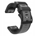 Pasek silikonowy Quickfit 26 mm do Garmin Fenix 3 HR 5X 6X 7X PRO SOLAR (Szary)