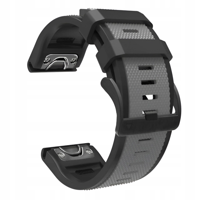 Pasek silikonowy Quickfit 26 mm do Garmin Fenix 3 HR 5X 6X 7X PRO SOLAR (Szary)
