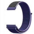 Pasek materiałowy, nylonowy do smartwatcha uniwersalny 22mm (Granatowy)