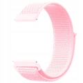 Pasek materiałowy, nylonowy do smartwatcha uniwersalny 22mm (Różowy)