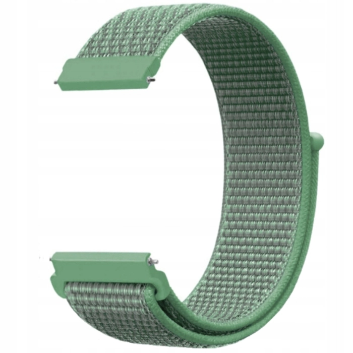 Pasek materiałowy, nylonowy do smartwatcha uniwersalny 22mm (Zielony)