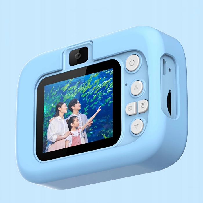 Aparat fotograficzny cyfrowy dla dzieci 40 mpx - Kotek Hello + Karta 32 GB (Różowy)