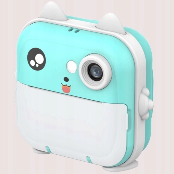 Aparat natychmiastowy fotograficzny dla dzieci z drukarką + 6 rolek (Niebieski)