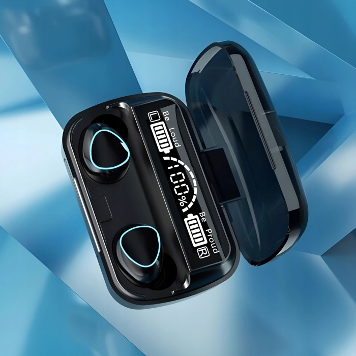 Słuchawki bezprzewodowe douszne z mikrofonem Z10 - sportowe gamingowe Bluetooth + Powerbank