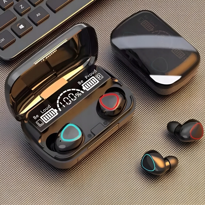 Słuchawki bezprzewodowe douszne z mikrofonem Z10 - sportowe gamingowe Bluetooth + Powerbank