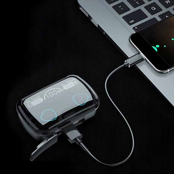 Słuchawki bezprzewodowe douszne z mikrofonem Z10 - sportowe gamingowe Bluetooth + Powerbank