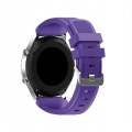 Pasek silikonowy Twill do smartwatcha uniwersalny 22mm + teleskopy (Fioletowy)