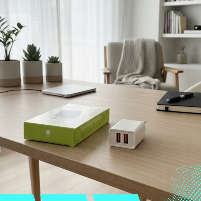 Ładowarka sieciowa 2x USB 2.1A 10W – szybka kostka zasilająca do telefonu i urządzeń mobilnych