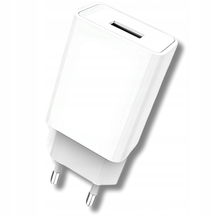 Szybka ładowarka sieciowa USB Fast charge (2.4A Biała)