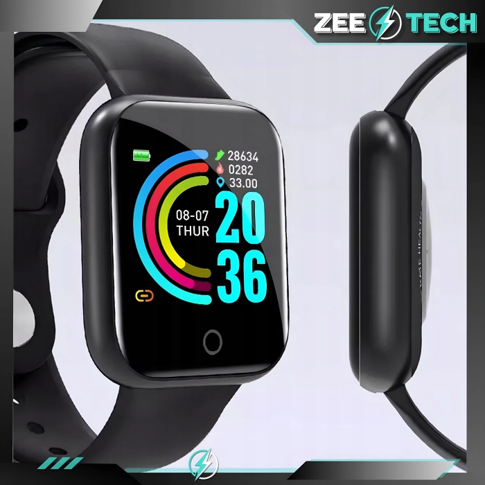 Smartwatch męski, damski Z20 - zegarek sportowy z pomiarem pulsu, kroków (Różowy)