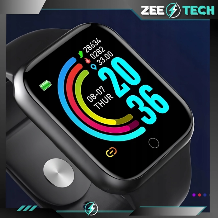 Smartwatch męski, damski Z20 - zegarek sportowy z pomiarem pulsu, kroków (Różowy)