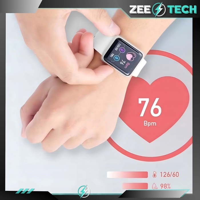 Smartwatch męski, damski Z20 - zegarek sportowy z pomiarem pulsu, kroków (Różowy)