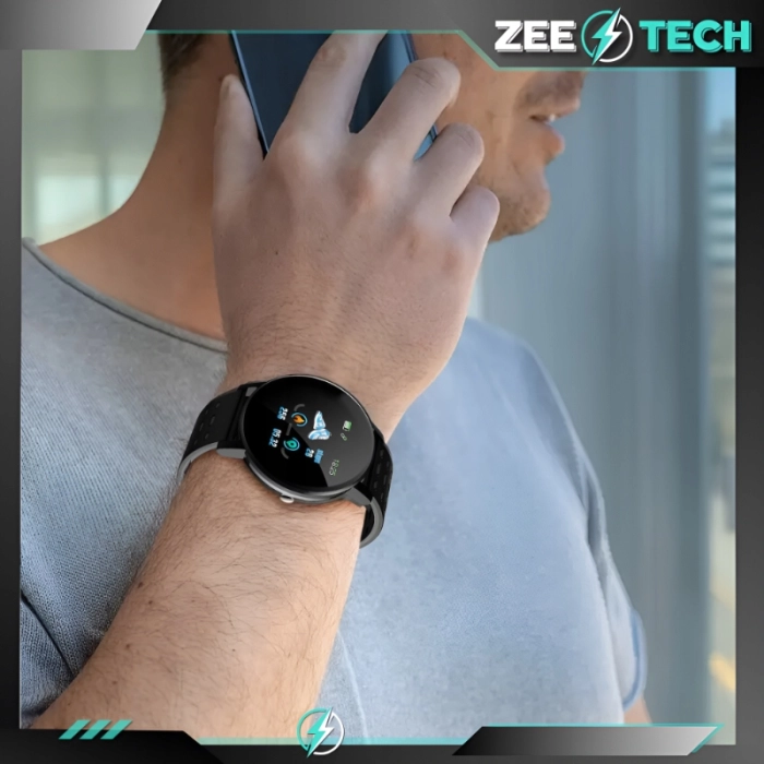 Smartwatch męski, damski Z119 - zegarek sportowy z pomiarem pulsu, kroków (Czarny)