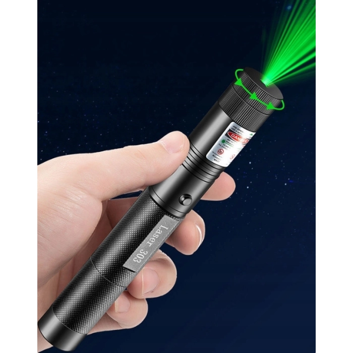 Wskaźnik laserowy Zielony - Laser, Pointer, duży zasięg + Bateria + Ładowarka + Pudełko