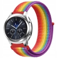 Pasek materiałowy, nylonowy do smartwatcha uniwersalny 22mm (Tęczowy)