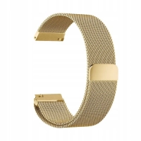 Pasek Bransoleta mesh uniwersalna do smartwatcha 22mm + teleskopy (Złota)