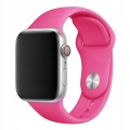 Pasek silikonowy do Apple Watch 1/2/3/4/5/6/7/8/9/SE 38mm 40mm 41mm (Ciemnoróżowy)