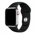 Pasek silikonowy do Apple Watch 1/2/3/4/5/6/7/8/9/SE 42mm 44mm 45mm 49mm (Czarny)