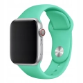 Pasek silikonowy do Apple Watch 1/2/3/4/5/6/7/8/9/SE 42mm 44mm 45mm 49mm (Miętowy)