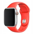 Pasek silikonowy do Apple Watch 1/2/3/4/5/6/7/8/9/SE 42mm 44mm 45mm 49mm (Czerwony)