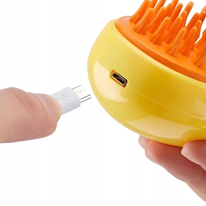 Szczotka parowa dla kota, psa - grzebień do czyszczenia zwierząt (Zielona)