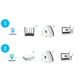 Wzmacniacz sygnału WiFi 300 mb/s + repeater z mocnym zasięgiem (2 tryby + WPS)