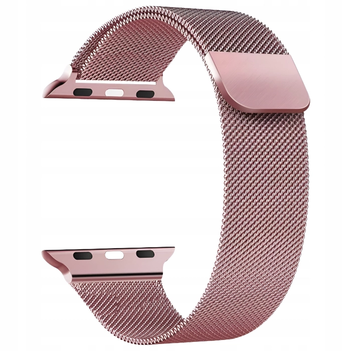 Pasek Bransoleta mesh do Apple Watch 1/2/3/4/5/6/7/8/9/SE 42mm 44mm 45mm 49mm (Różowy)