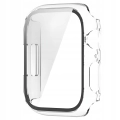 Etui + szkło do Apple Watch 4/5/6/SE 44mm - Odporny case (Czarne)