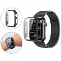 Etui + szkło do Apple Watch 4/5/6/SE 44mm - Odporny case (Czarne)