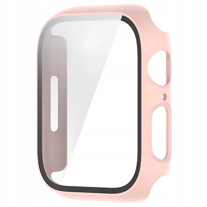 Etui + szkło do Apple Watch 7/8/9 41mm - Odporny case (Pudrowe)