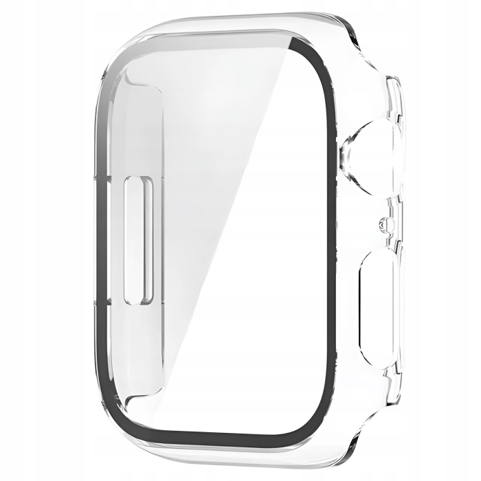 Etui + szkło do Apple Watch 7/8/9 41mm - Odporny case (Przeźroczyste)
