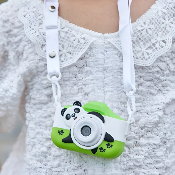 Aparat fotograficzny cyfrowy dla dzieci 40 mpx - Panda + Karta 32 GB