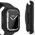 Etui + szkło do Apple Watch 7/8/9 45mm - Odporny case (Czarne)