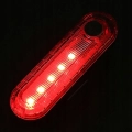 Lampka rowerowa tylna LED 50 Lm - USB, Wodoszczelna (4 tryby)