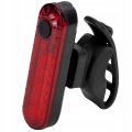 Lampka rowerowa tylna LED 50 Lm - USB, Wodoszczelna (4 tryby)