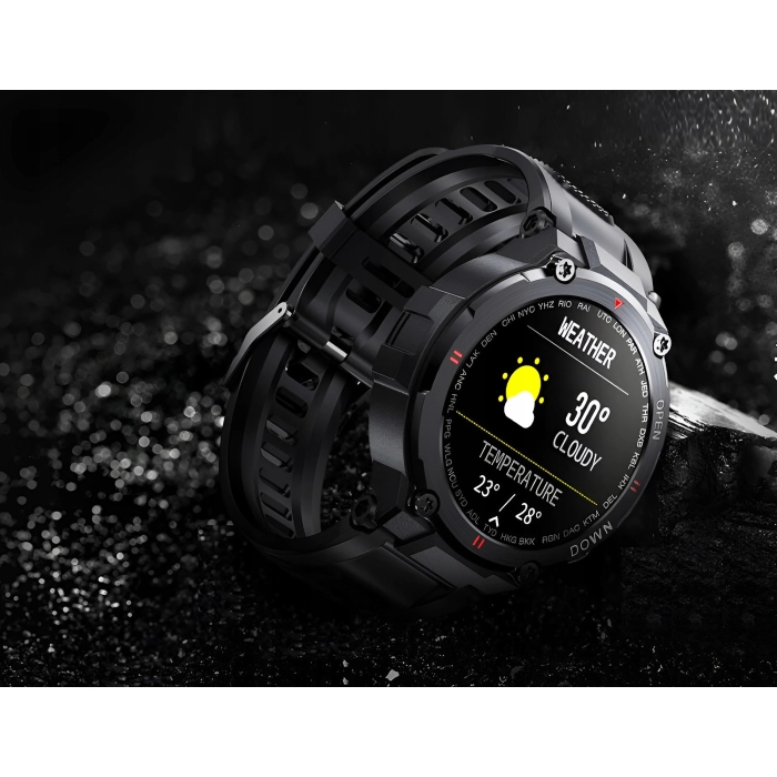 Smartwatch męski Z22 - zegarek militarny z możliwością prowadzeniem rozmów (Czarny)