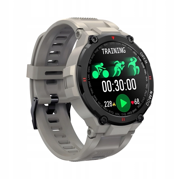 Smartwatch męski Z22 - zegarek militarny z możliwością prowadzeniem rozmów (Czarny)