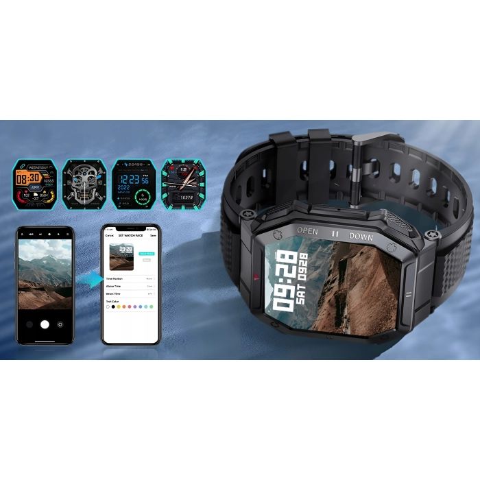 Smartwatch męski Z55 - zegarek sportowy z możliwością prowadzeniem rozmów (Czarny)