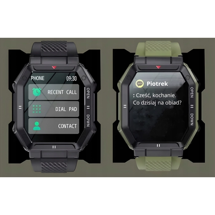 Smartwatch męski Z55 - zegarek sportowy z możliwością prowadzeniem rozmów (Czarny)