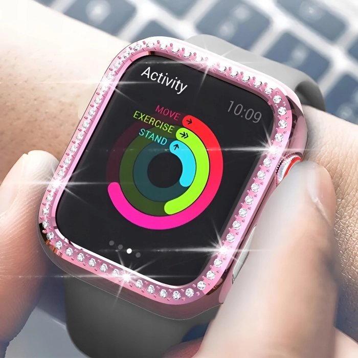 Etui do Apple Watch 7/8/9 41mm - Odporny case (Różowe)