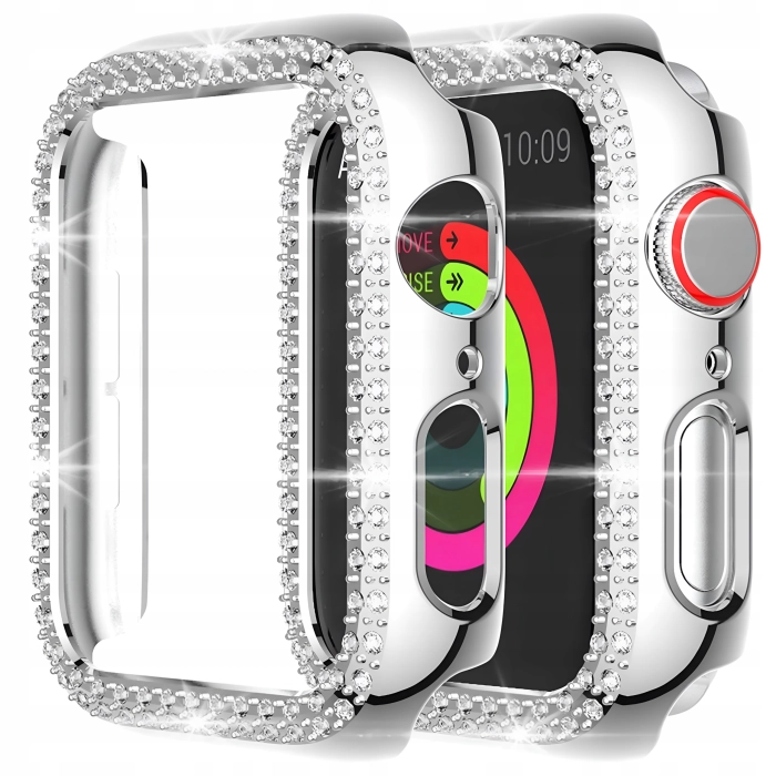 Etui do Apple Watch 7/8/9 41mm - Odporny case (Srebrne)