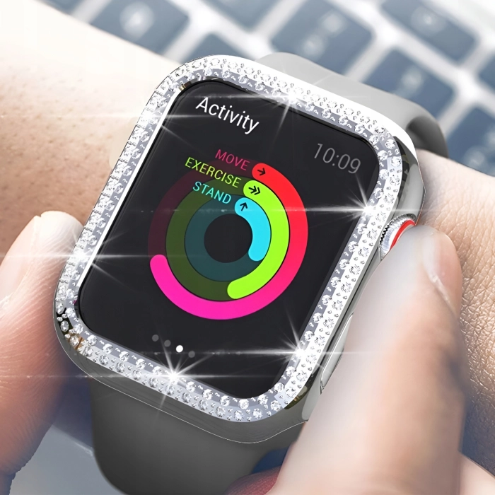 Etui do Apple Watch 7/8/9 41mm - Odporny case (Srebrne)