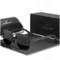 Okulary przeciwsłoneczne męskie Kingseven UV400 z polaryzacją + Etui (Czarne)