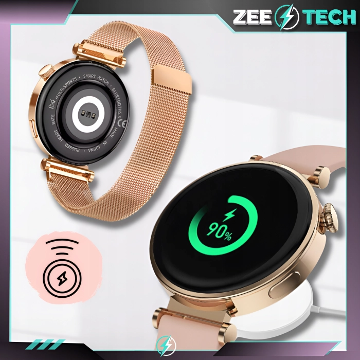 Smartwatch damski Z4 - zegarek z pomiarem cukru oraz prowadzeniem rozmów (Różowy)
