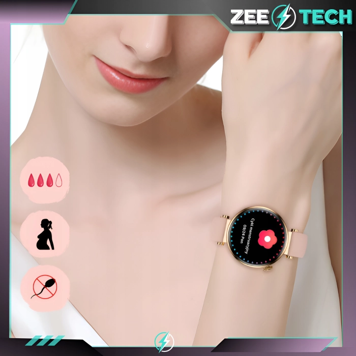Smartwatch damski Z4 - zegarek z pomiarem cukru oraz prowadzeniem rozmów (Różowy)